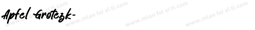 Apfel Grotezk字体转换
